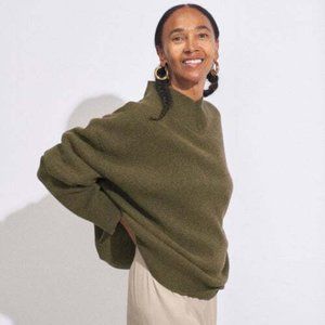 ~ISO~ Raey Displaced Sleeve V Neck Sweater, Khaki or Black